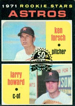 2020 Topps Heritage - 50th Anniversary Buybacks #102 Astros 1971 Rookie Stars (Ken Forsch / Larry Howard) Front