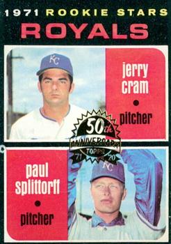 2020 Topps Heritage - 50th Anniversary Buybacks #247 Royals Rookies - Jerry Cram / Paul Splittorff Front