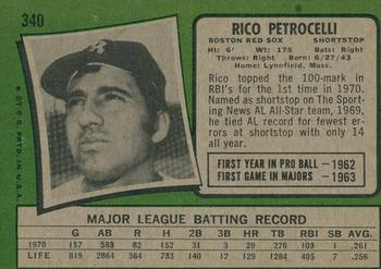 2020 Topps Heritage - 50th Anniversary Buybacks #340 Rico Petrocelli Back