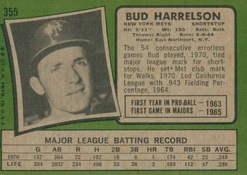 2020 Topps Heritage - 50th Anniversary Buybacks #355 Bud Harrelson Back