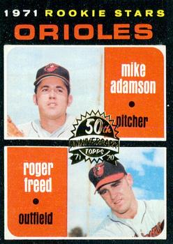 2020 Topps Heritage - 50th Anniversary Buybacks #362 Orioles 1971 Rookie Stars (Mike Adamson / Roger Freed) Front