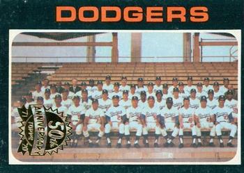 2020 Topps Heritage - 50th Anniversary Buybacks #402 Dodgers Team Front