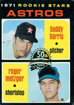 2020 Topps Heritage - 50th Anniversary Buybacks #404 Astros 1971 Rookie Stars (Buddy Harris / Roger Metzger) Front