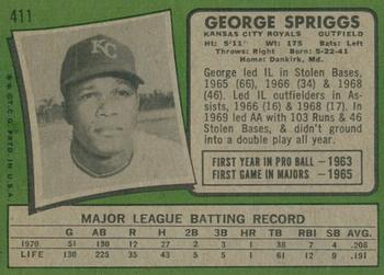 2020 Topps Heritage - 50th Anniversary Buybacks #411 George Spriggs Back