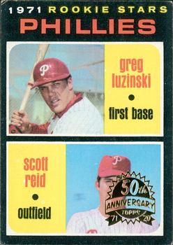 2020 Topps Heritage - 50th Anniversary Buybacks #439 Phillies Rookies - Greg Luzinski / Scott Reid Front