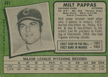 2020 Topps Heritage - 50th Anniversary Buybacks #441 Milt Pappas Back
