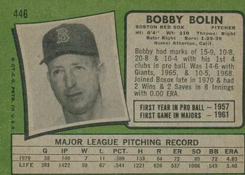 2020 Topps Heritage - 50th Anniversary Buybacks #446 Bobby Bolin Back