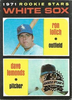 2020 Topps Heritage - 50th Anniversary Buybacks #458 White Sox 1971 Rookie Stars (Ron Lolich / Dave Lemonds) Front