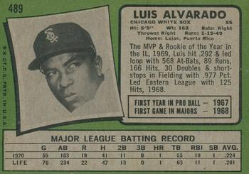 2020 Topps Heritage - 50th Anniversary Buybacks #489 Luis Alvarado Back