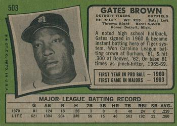 2020 Topps Heritage - 50th Anniversary Buybacks #503 Gates Brown Back