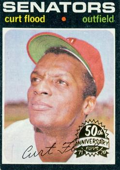 2020 Topps Heritage - 50th Anniversary Buybacks #535 Curt Flood Front