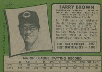 2020 Topps Heritage - 50th Anniversary Buybacks #539 Larry Brown Back