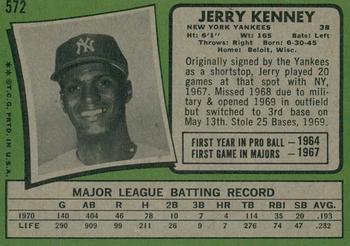 2020 Topps Heritage - 50th Anniversary Buybacks #572 Jerry Kenney Back