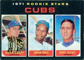 2020 Topps Heritage - 50th Anniversary Buybacks #576 Cubs 1971 Rookie Stars (Adrian Garrett / Brock Davis / Garry Jestadt) Front