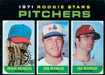 2020 Topps Heritage - 50th Anniversary Buybacks #664 Pitchers 1971 Rookie Stars (Archie Reynolds / Bob Reynolds / Ken Reynolds) Front