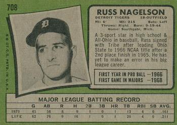 2020 Topps Heritage - 50th Anniversary Buybacks #708 Russ Nagelson Back