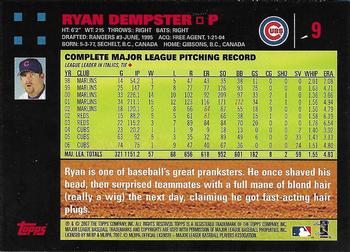2007 Topps - Red Back #9 Ryan Dempster Back