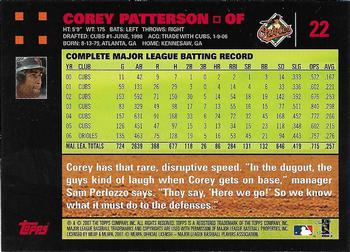 2007 Topps - Red Back #22 Corey Patterson Back