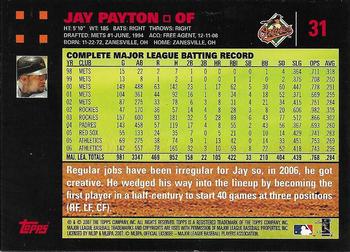 2007 Topps - Red Back #31 Jay Payton Back