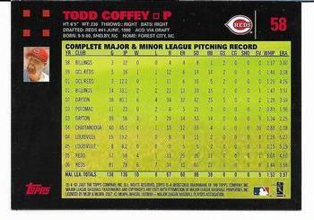 2007 Topps - Red Back #58 Todd Coffey Back