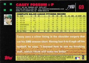 2007 Topps - Red Back #69 Casey Fossum Back