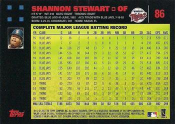 2007 Topps - Red Back #86 Shannon Stewart Back