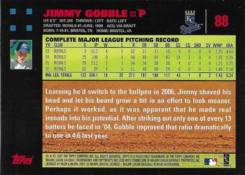 2007 Topps - Red Back #88 Jimmy Gobble Back