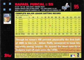 2007 Topps - Red Back #95 Rafael Furcal Back