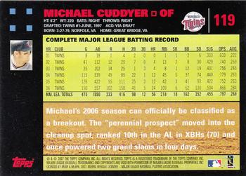 2007 Topps - Red Back #119 Michael Cuddyer Back