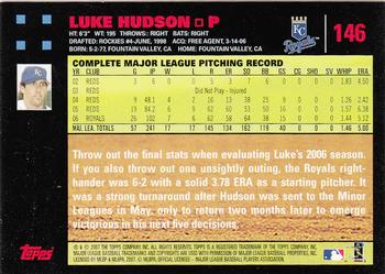 2007 Topps - Red Back #146 Luke Hudson Back