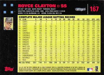 2007 Topps - Red Back #167 Royce Clayton Back