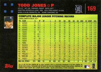 2007 Topps - Red Back #169 Todd Jones Back