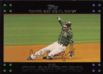 2007 Topps - Red Back #189 Carl Crawford Front