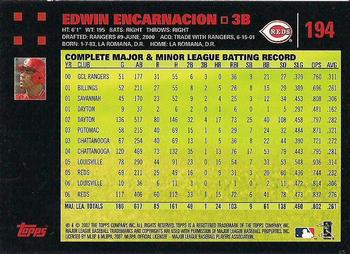 2007 Topps - Red Back #194 Edwin Encarnacion Back