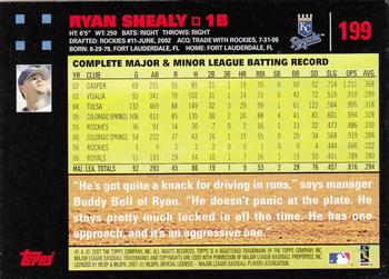 2007 Topps - Red Back #199 Ryan Shealy Back