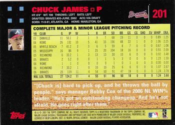 2007 Topps - Red Back #201 Chuck James Back