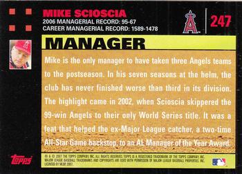 2007 Topps - Red Back #247 Mike Scioscia Back