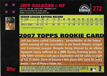 2007 Topps - Red Back #272 Jeff Salazar Back