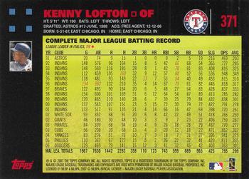 2007 Topps - Red Back #371 Kenny Lofton Back