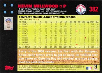 2007 Topps - Red Back #382 Kevin Millwood Back