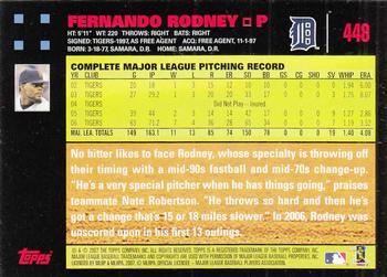 2007 Topps - Red Back #448 Fernando Rodney Back