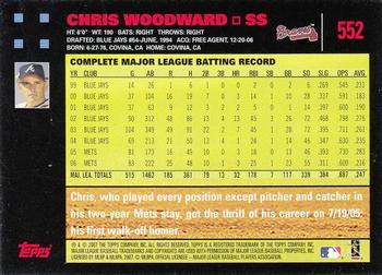2007 Topps - Red Back #552 Chris Woodward Back