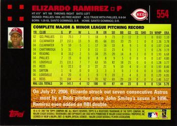 2007 Topps - Red Back #554 Elizardo Ramirez Back