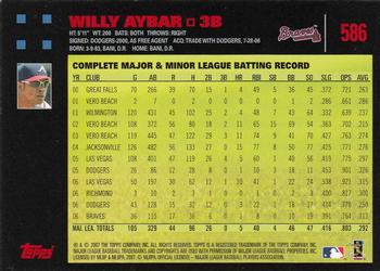 2007 Topps - Red Back #586 Willy Aybar Back