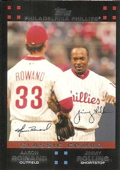 2007 Topps - Red Back #658 Aaron Rowand / Jimmy Rollins Front