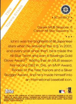 2007 Topps - Topps Stars #TS12 Ichiro Suzuki Back