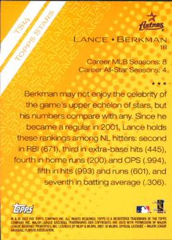 2007 Topps - Topps Stars #TS14 Lance Berkman Back