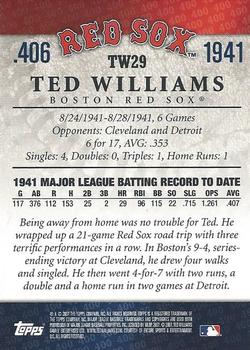 2007 Topps - Ted Williams 406 #TW29 Ted Williams Back