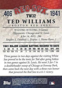 2007 Topps - Ted Williams 406 #TW32 Ted Williams Back