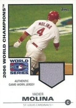 2007 Topps - World Champion Relics #WCR4 Yadier Molina Front
